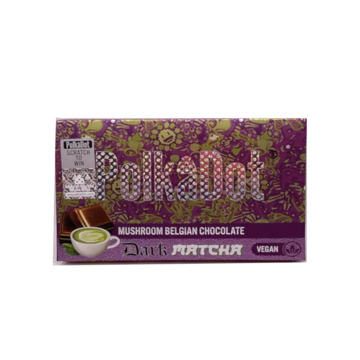 polkadot dark matcha chocolate