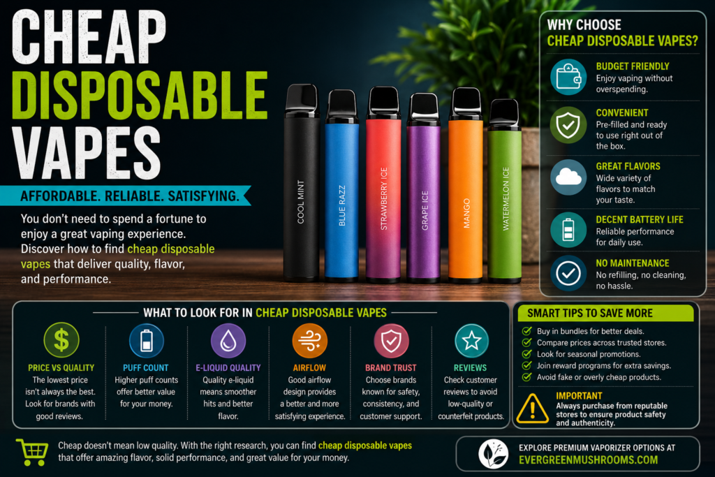 Cheap Disposable Vapes Cheap Disposable Vapes featuring affordable vape devices with modern designs and popular flavor options.