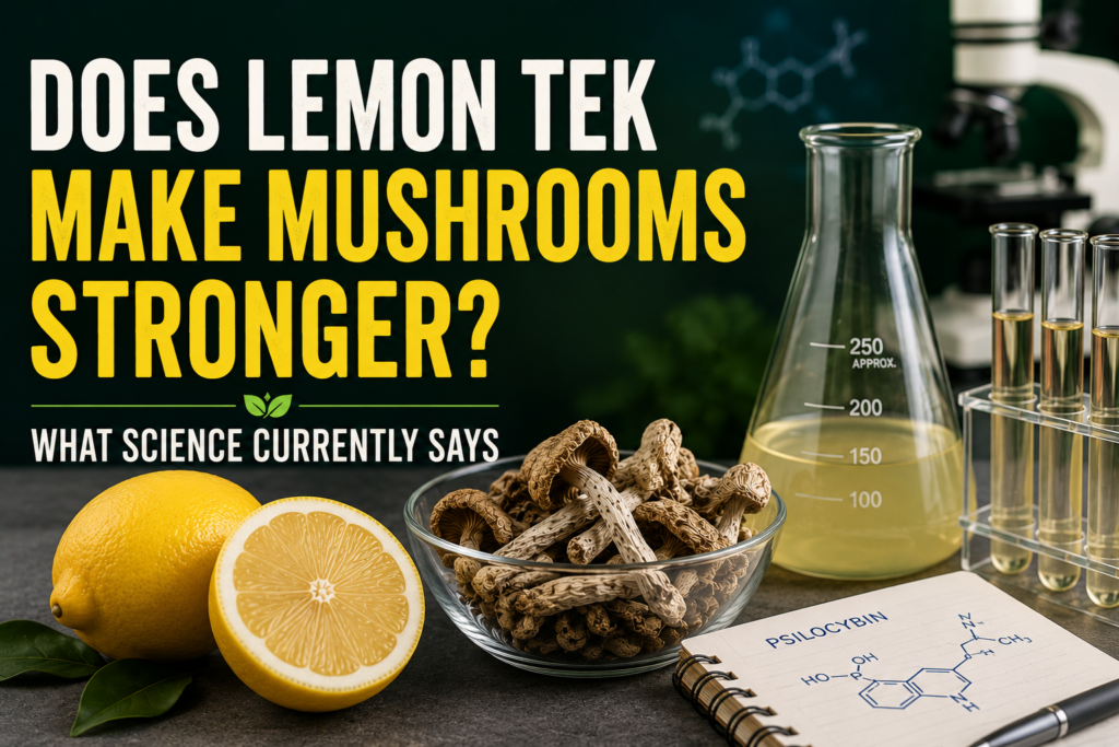 1 Does Lemon Tek Make Mushrooms Stronger? Educational guide explaining the current scientific evidence.