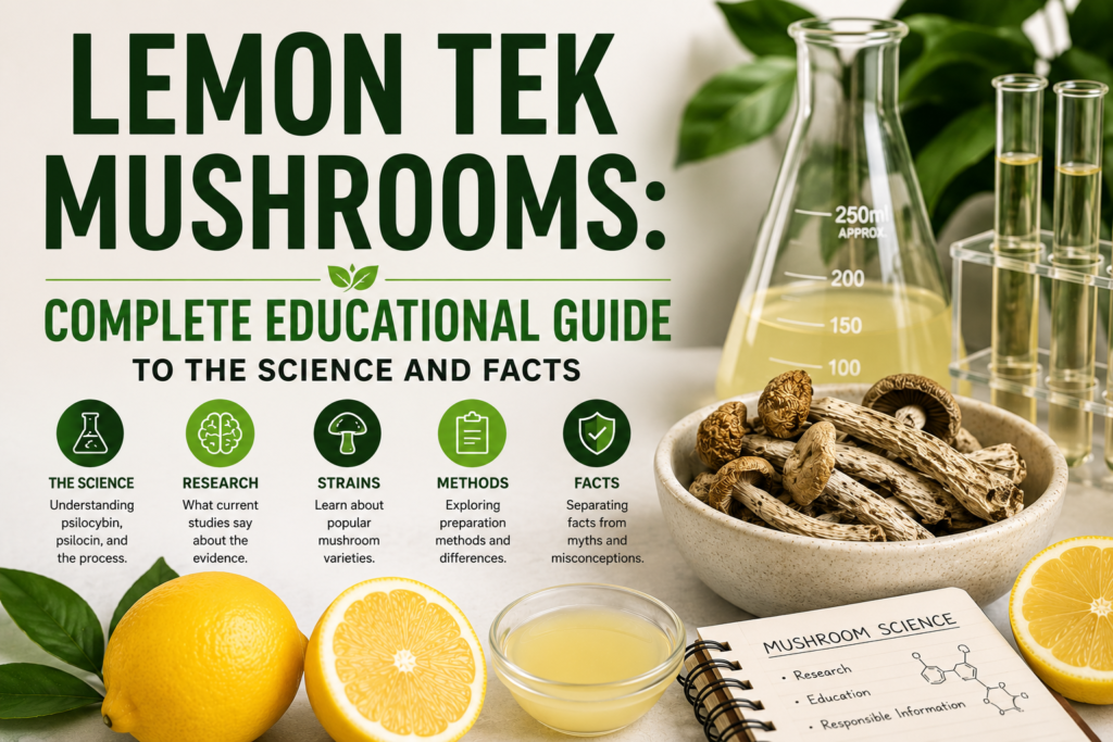 Lemon Tek Mushrooms complete educational guide explaining the science and facts