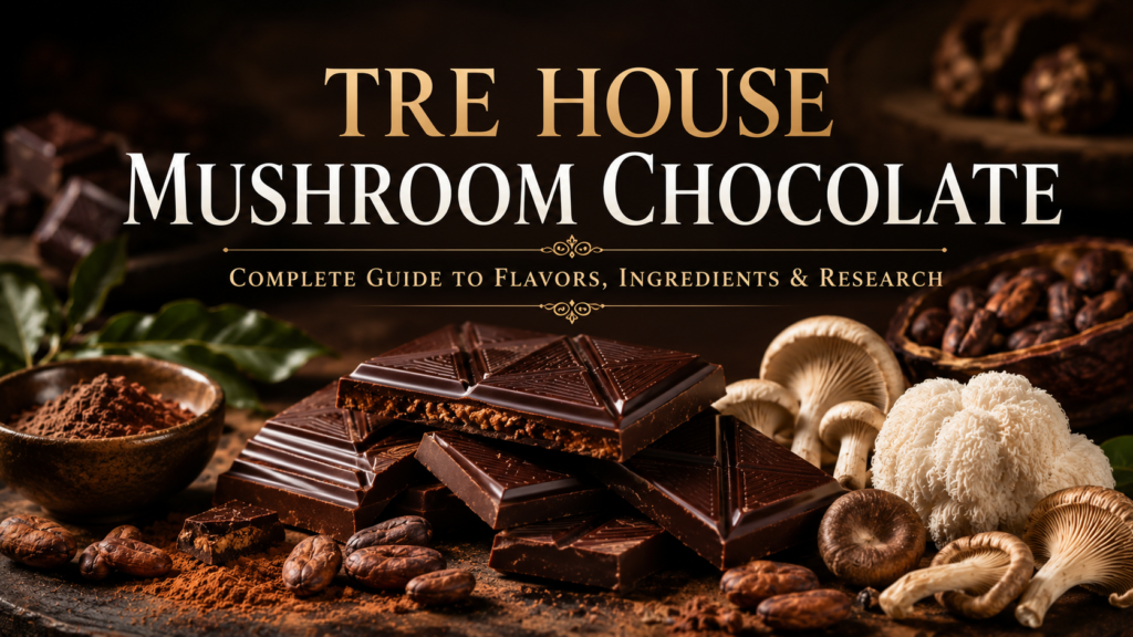 TRE House Mushroom Chocolate educational guide featuring premium mushroom chocolate, gourmet chocolate varieties, quality ingredients, and evidence-based research.