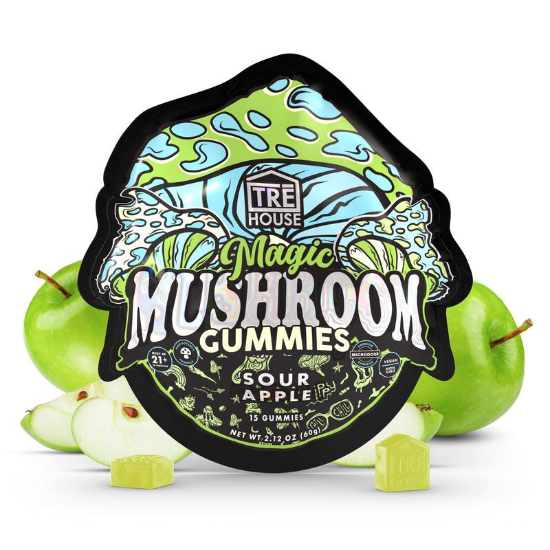 trehouse mushroom gummies sour apple flavor