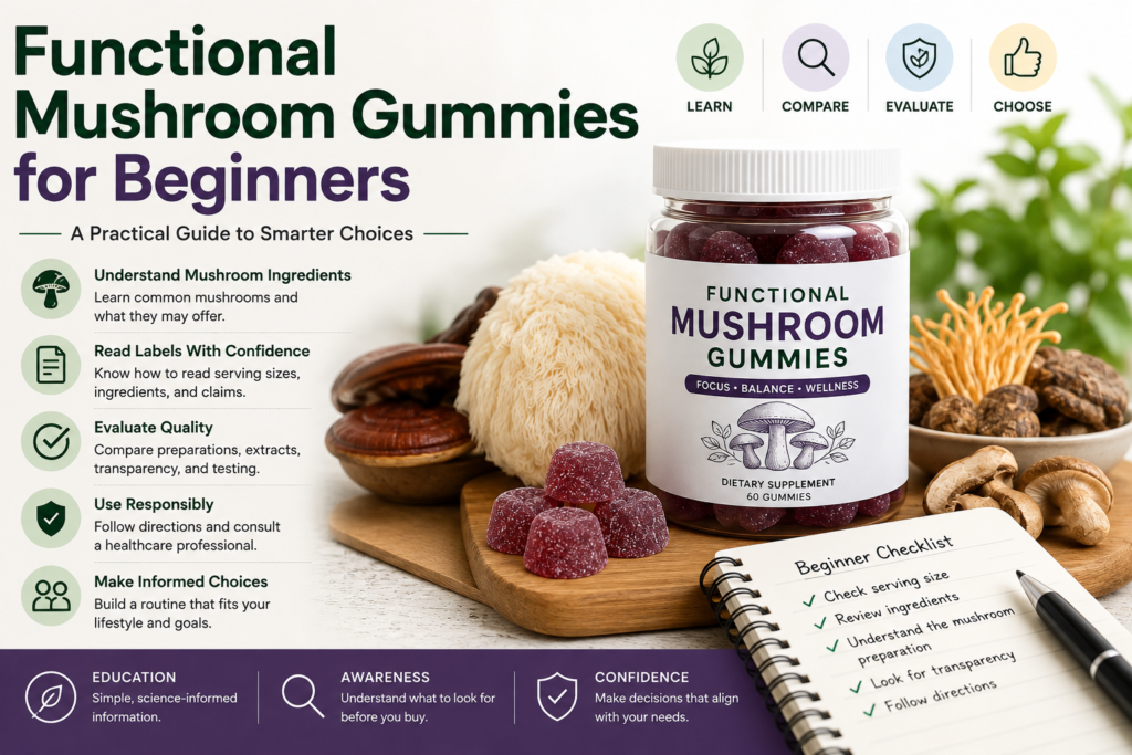 Functional Mushroom Gummies for Beginners