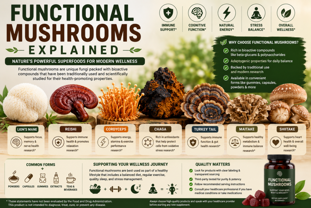 Functional Mushrooms Explained