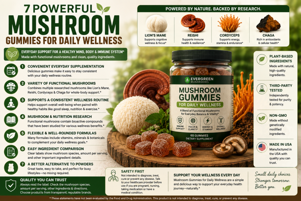 Mushroom Gummies for Daily Wellness