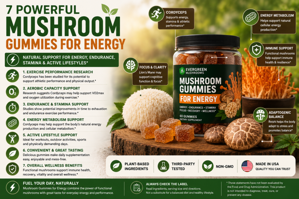 Mushroom Gummies for Energy