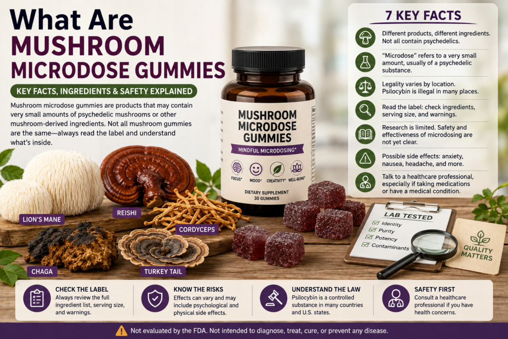 What Are Mushroom Microdose Gummies
